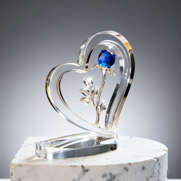 Crystal Heart Valentine's Day Gift