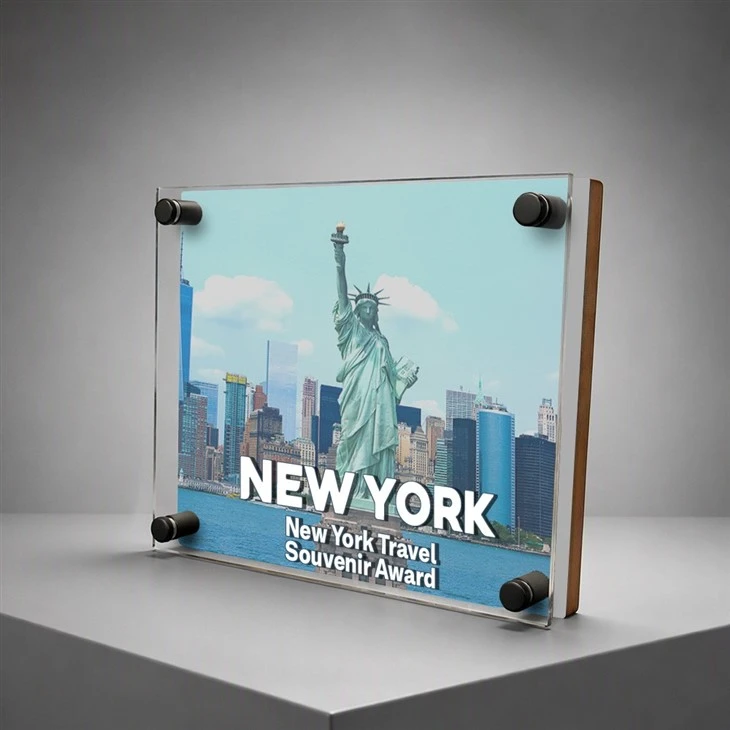 Custom Wood Acrylic Plaque factory