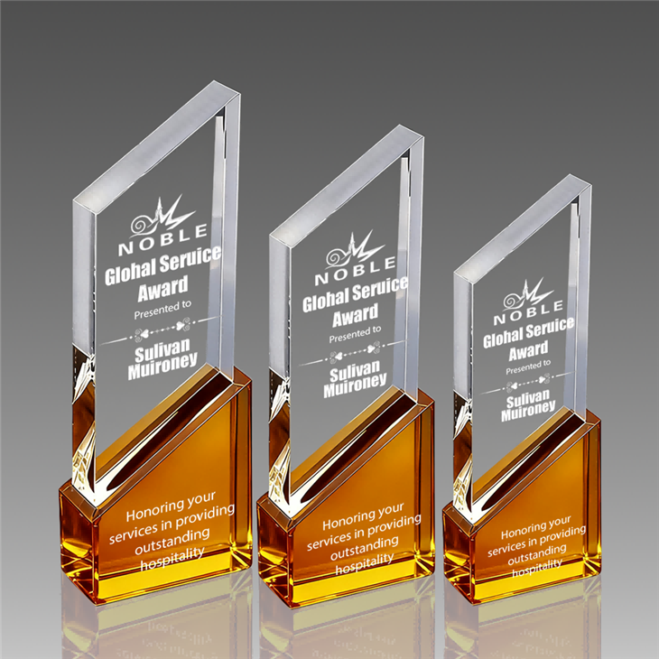 New Design Engraved Crystal Trophy suppliers