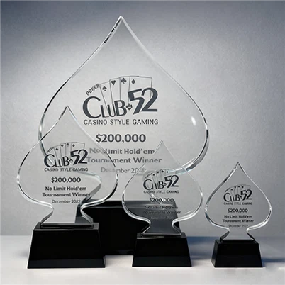 Crystal Poker Trophy