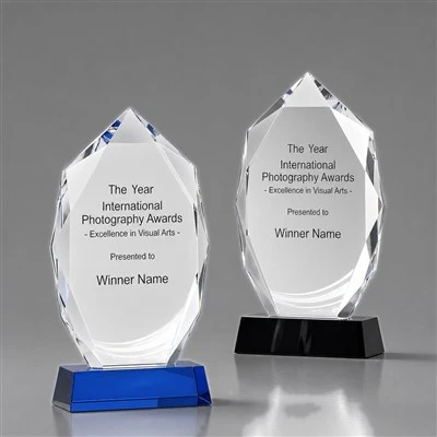 Custom Faceted Crystal Award