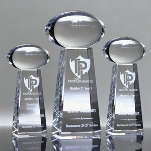 Quality crystal football trophies Quality crystal football trophies