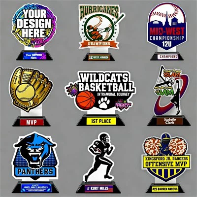 What is the difference between acrylic and glass trophies?