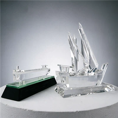 Crystal Merchant Ship Gift