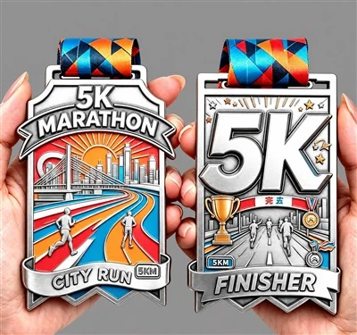 Custom Marathon Medal 5K City Run Finisher Medal Metal Running Award