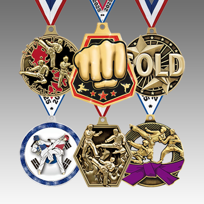 Custom Metal Karate Medal