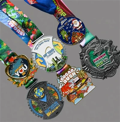 Custom Shaped Medals And Die Cut Custom Race Medals