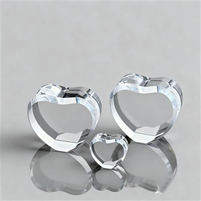 Free Standing Blank Crystal Heart Award