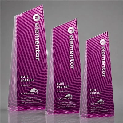 Full Color Custom Towers Crystal Trophy