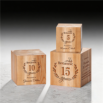 Wooden Block Trophy